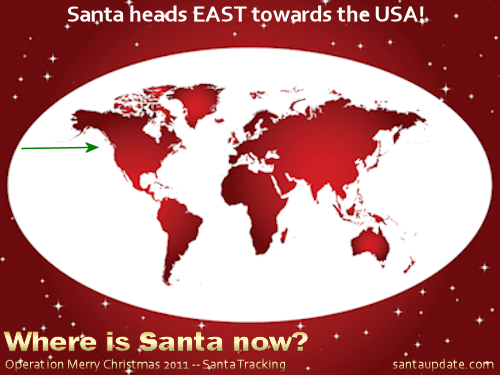 Santa Heads...East? 1