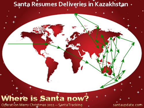Santa Resumes Deliveries in Kazakhstan 2