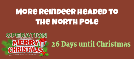 Reindeer Crowding at the North Pole 4