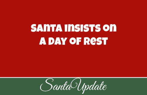 Santa Gives Elves the Day Off
